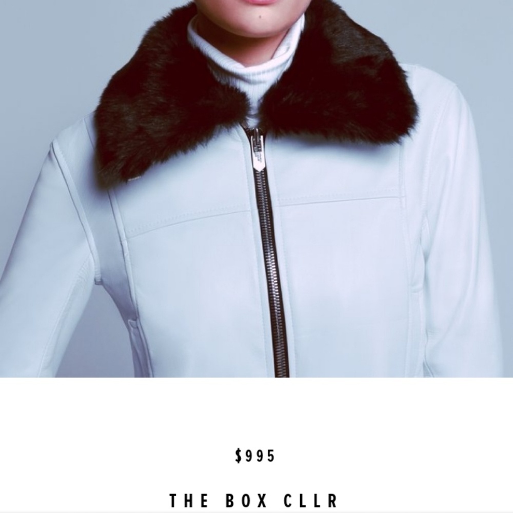 Real faux fur leather jacket